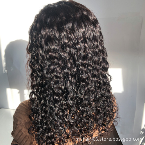 220% density water wave headband wig Wholesale price easy wear 100% virgin human hair Cuticle Aligned  Brazilian wig